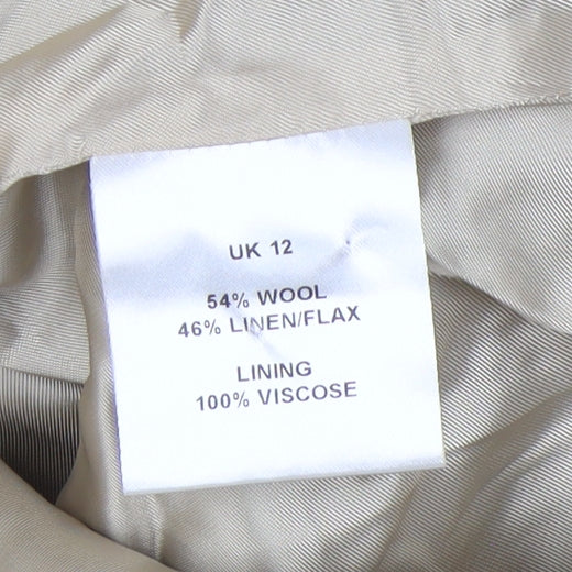 Jaeger Women's Brown Pinstripe Suit Jacket Size 12