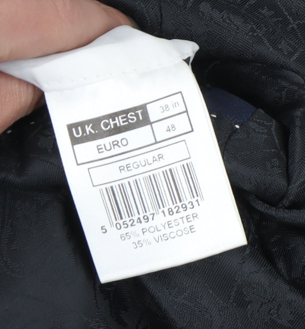 Mens UK Size 38 Red Herring Regular Blue Suit Jacket