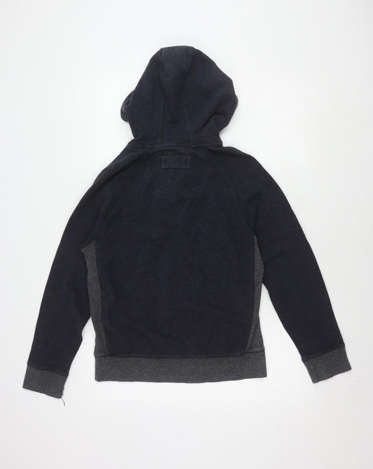 Mens UK Size S FatFace Blue Henley Hoodie
