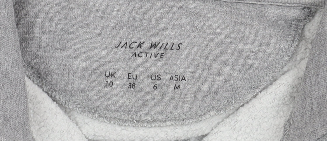Womens UK Size M Jack Wills Grey Pullover Sweatshirt