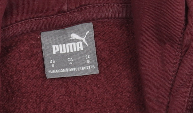 Mens UK Size S PUMA Purple Pullover Hoodie