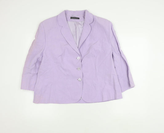 Womens UK Size 20 Alex & Co. Regular Purple Blazer