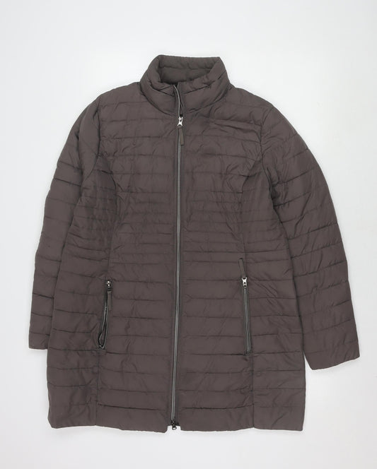 Womens UK Size 16 C&A Grey Puffer Jacket