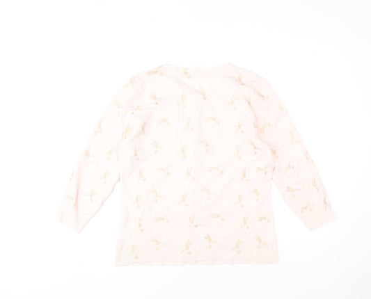 Womens UK Size 14 M&Co Pink Cardigan Jumper