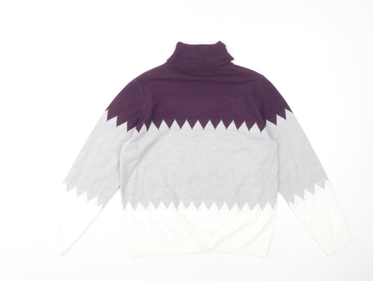 Womens UK Size 14 Marks and Spencer Purple Pullover Jumper