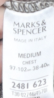 Marks and Spencer Men's Grey Pullover Jumper, Size M