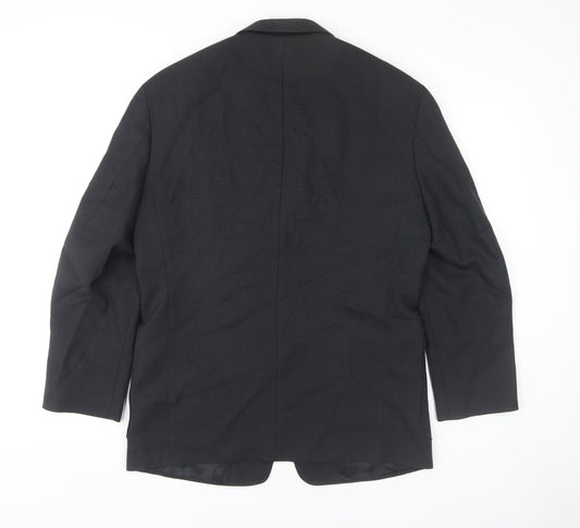 Mens UK Size 38 Ciro Citterio Regular Black Suit Jacket