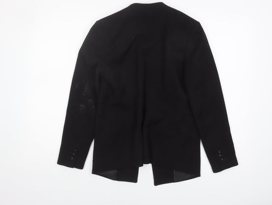 H&M Women’s Black Blazer - Size 8, Double-Breasted