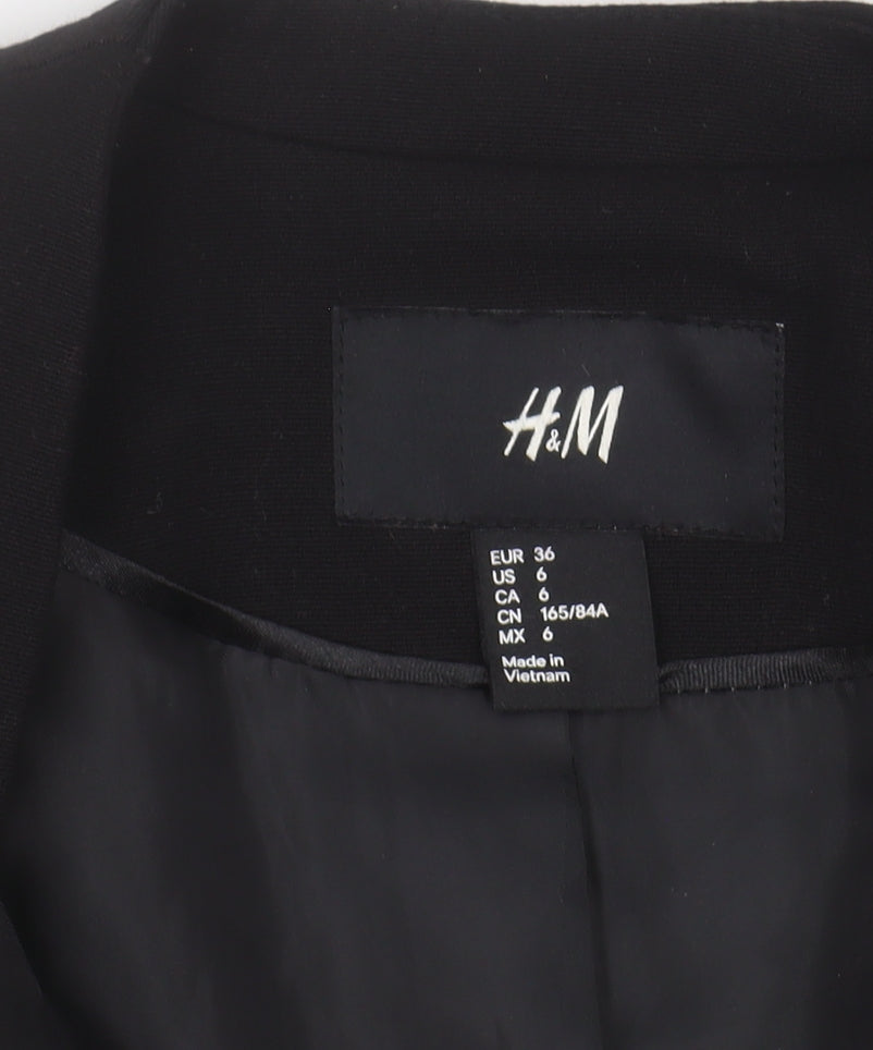 Womens UK Size 8 H&M Regular Black Blazer