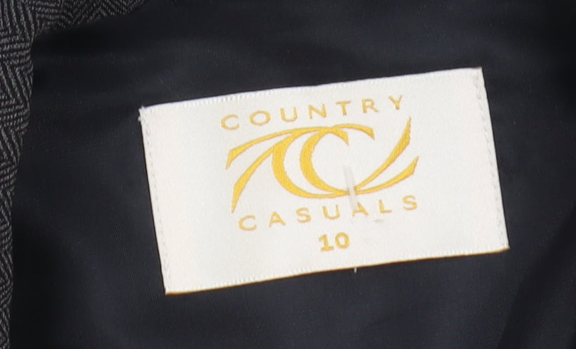 Country Casuals Women Black Blazer Size 10