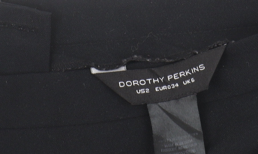 Dorothy Perkins Women's Black Skater Skirt Size 6