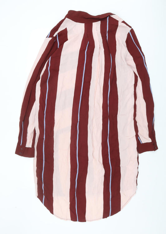 Selected Femme Women Multicoloured Striped Shirt Dress 12