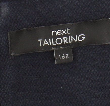 Next Women's Navy Sheath Dress V-Neck Size 16