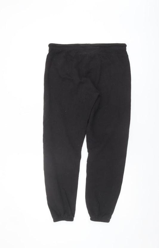 Womens UK Size S Gap Regular Fit Jogger Black Trousers
