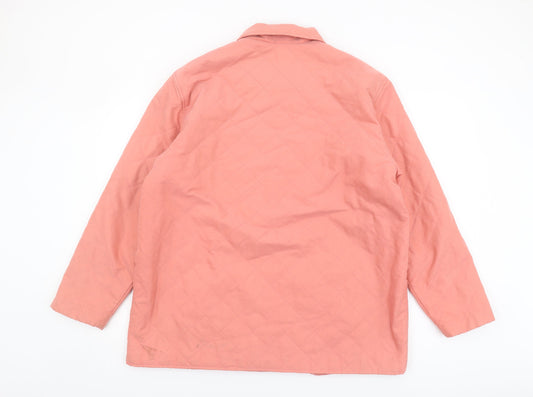 Orvis Women's Pink Quilted Jacket XL Casual