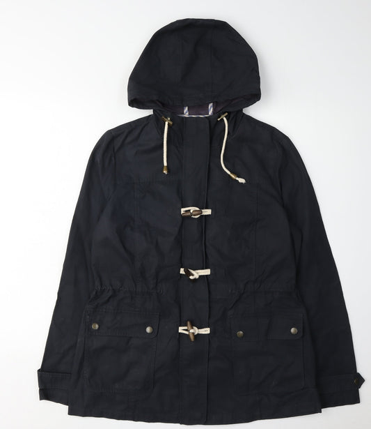 Womens UK Size 12 Fat Face Blue Parka Coat