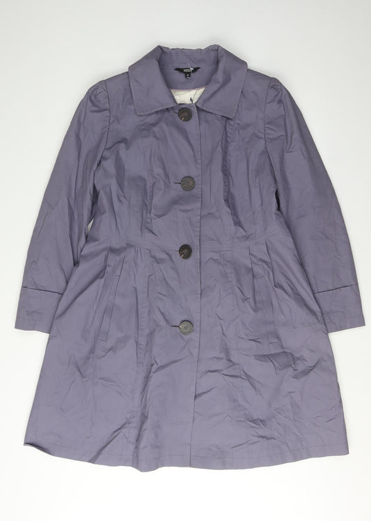 Womens UK Size 14 Marks and Spencer Purple Overcoat