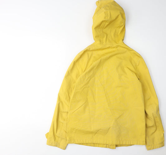 Womens UK Size 8 Joules Yellow Rain Coat
