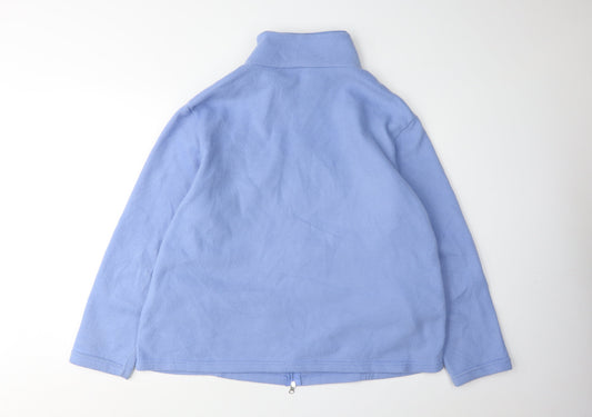 Womens UK Size L Anne De Lancay Blue Basic Jacket