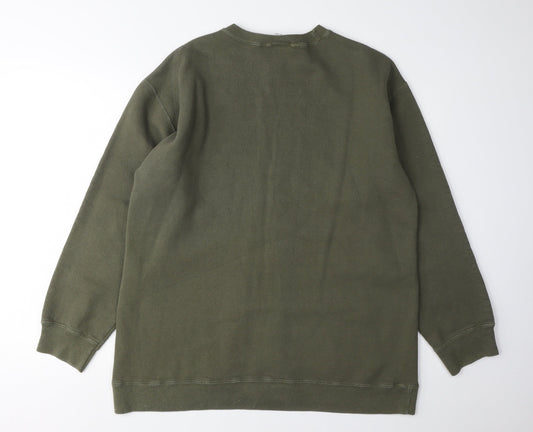 Mens UK Size One Size DKNY Green Pullover Sweatshirt