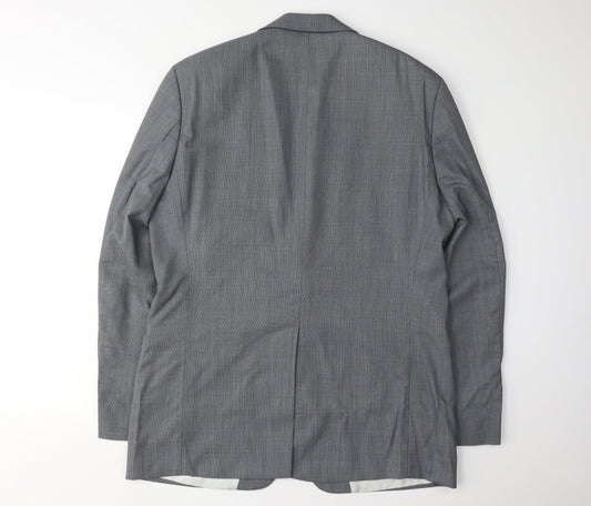 Mens UK Size 42 HUGO BOSS Regular Grey Suit Jacket