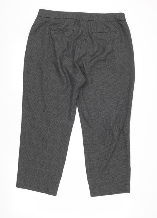 Womens UK Size 14 Marks and Spencer Regular Fit Business Casual Grey Trousers