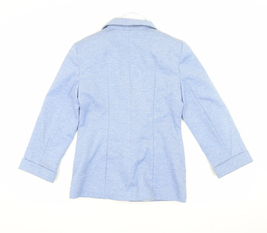 Miss Selfridge Blue Shawl Blazer UK 10 Women's Casual Jacket