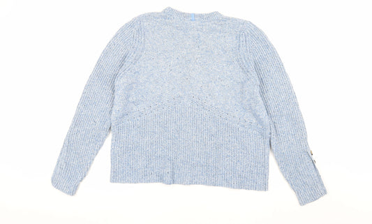 Womens UK Size L Marks and Spencer Blue Pullover Jumper