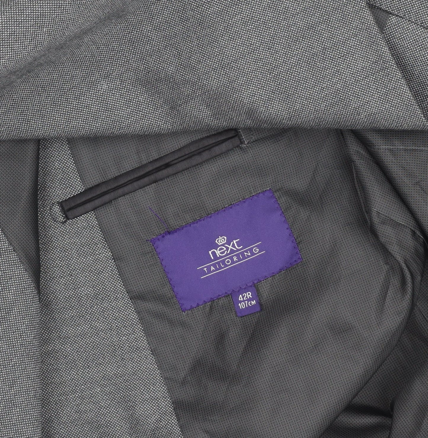 Mens UK Size 42 NEXT Regular Grey Suit Jacket