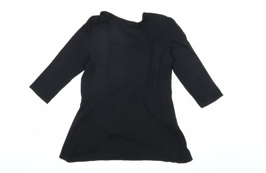 C.M.D Women's Black Cardigan, M Size, 3/4 Sleeve