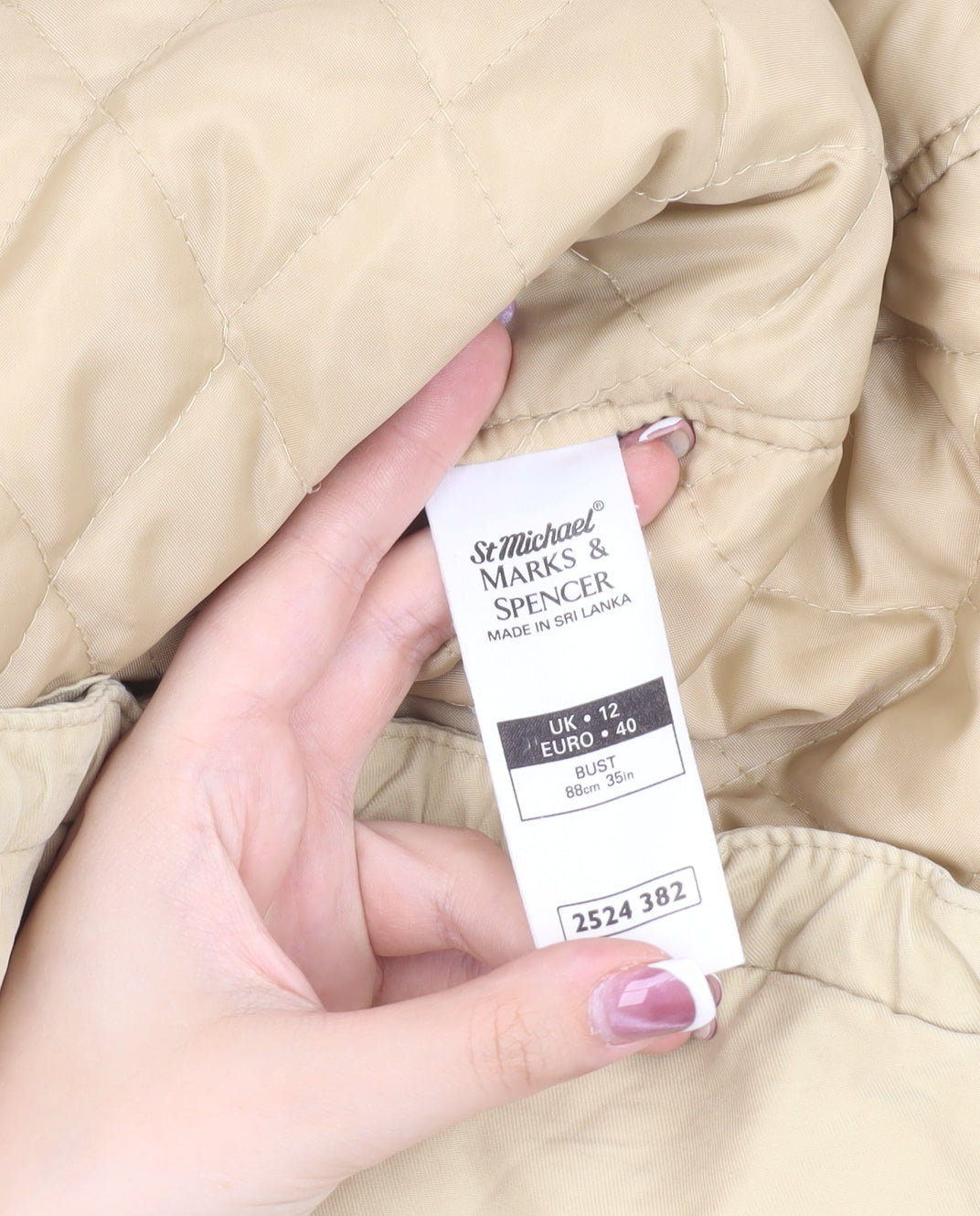 Womens UK Size 12 Marks and Spencer Beige Parka Coat