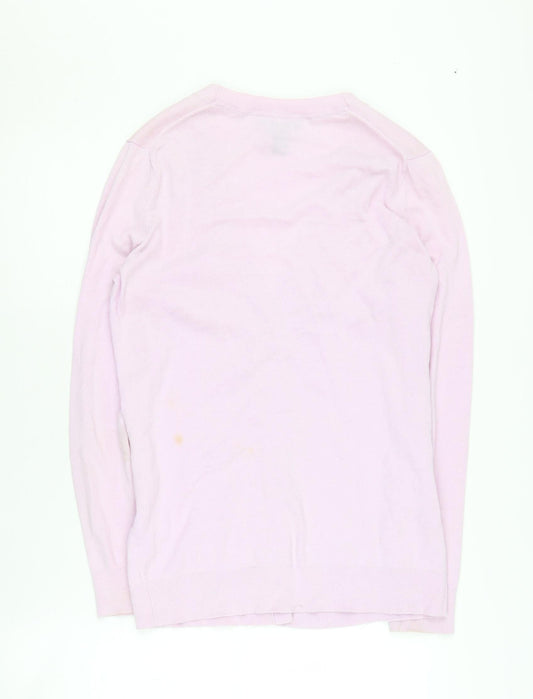 Gap Women's Pink Cardigan S V-Neck Long Sleeve