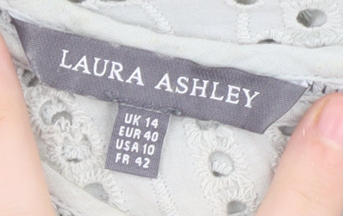 Laura Ashley Women's Ivory Lace Blouse UK 14