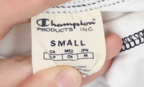 Champion Women's White Basic T-Shirt, S, Casual