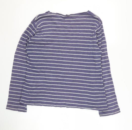 Womens UK Size M Isle Purple Basic T-Shirt
