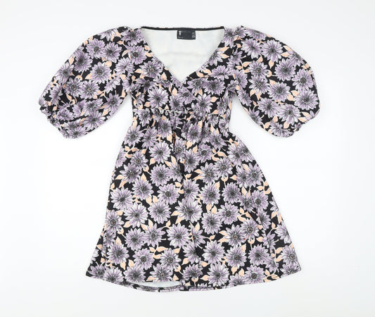 Additional front view of ASOS DESIGN Women's Floral Petite A-Line Dress