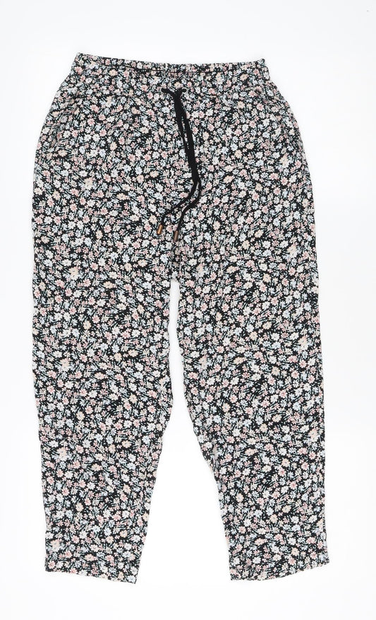 Womens UK Size 8 New Look Regular Fit Jogger Multicoloured Trousers