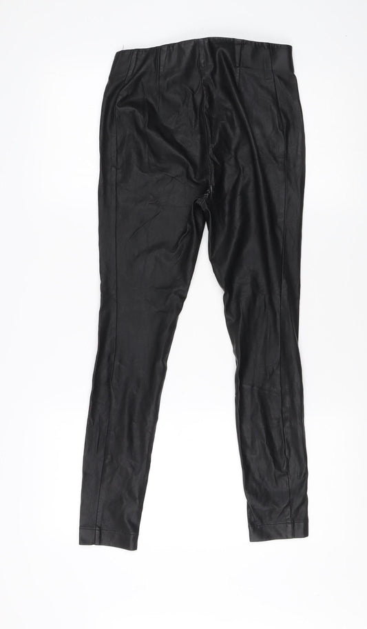 Womens UK Size 8 NEXT Slim Fit Casual Black Trousers