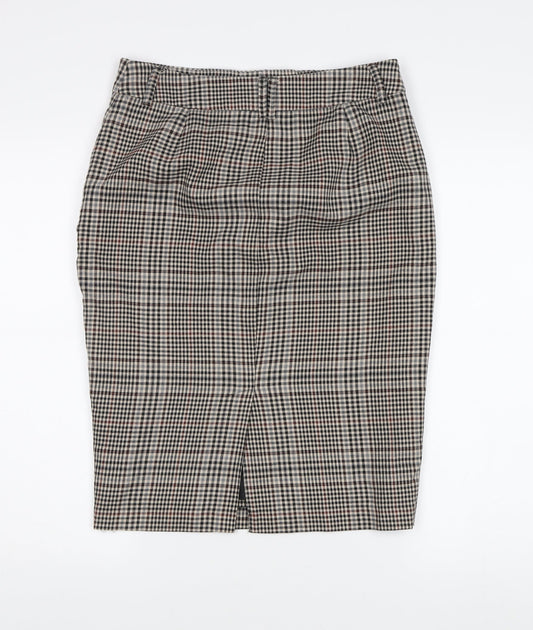 Marks and Spencer Women’s Check Pencil Skirt, Size 10