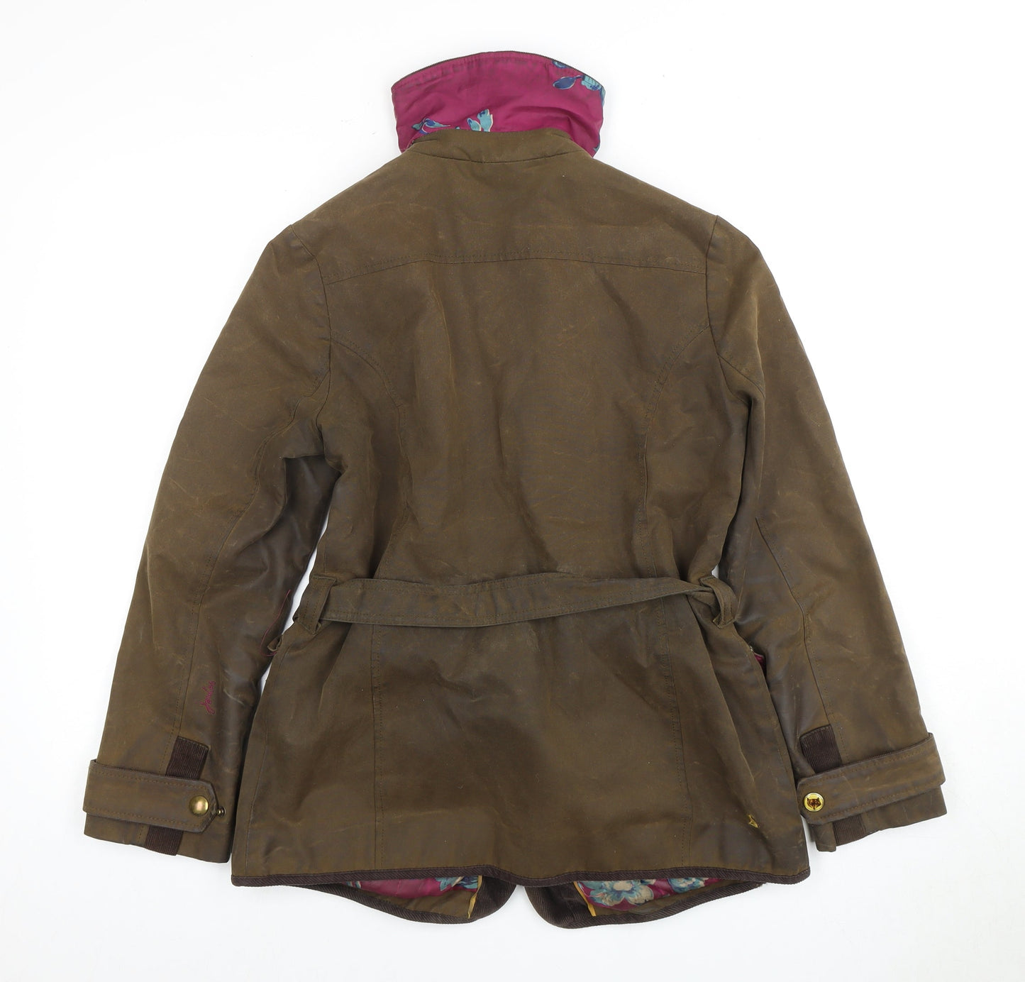 Womens UK Size 10 Joules Brown Overcoat