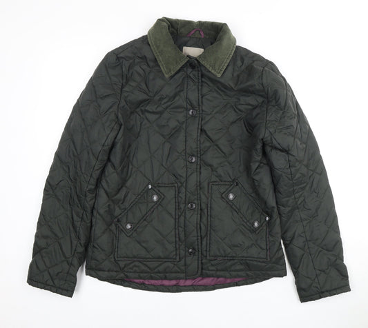 2bya Island Women's Green Quilted Jacket Size 10