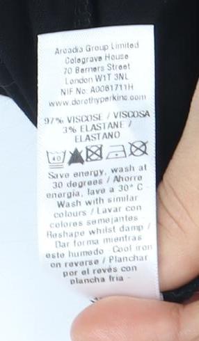 Dorothy Perkins Women's Black Dress Size 14