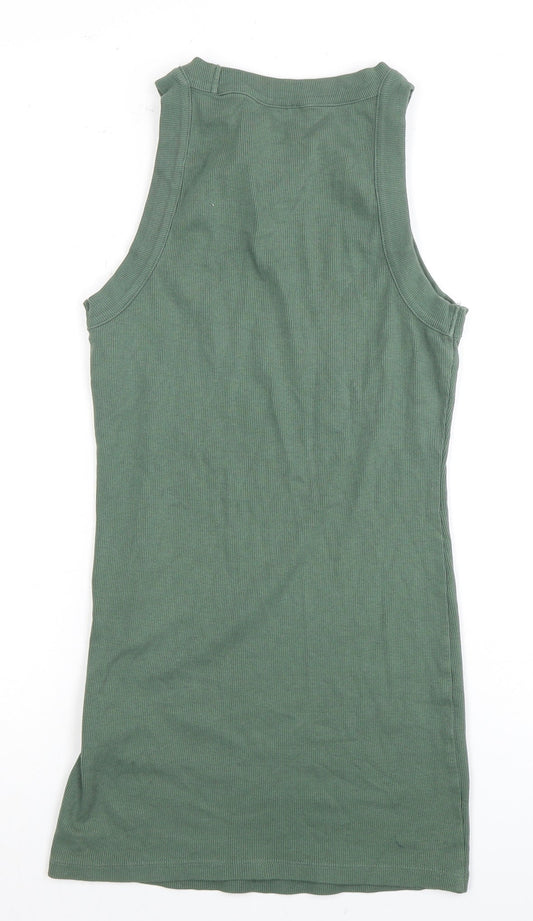 ASOS Women Green Tank Dress Size 10 Casual Sleeveless