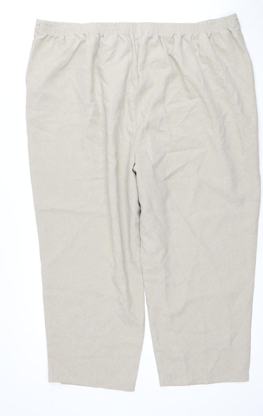 Bm Collection Beige Women’s Trousers Size 24