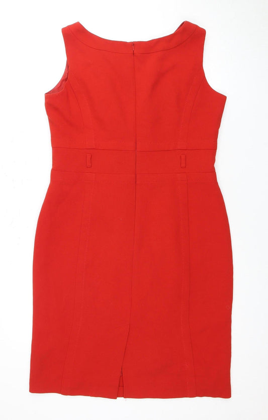 Marks and Spencer Women's Red Belted Dress Size 14