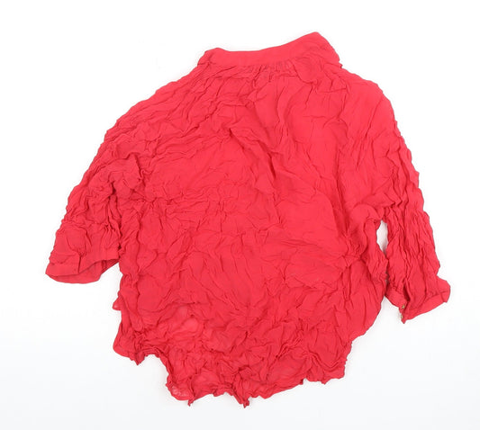 Next Women's Red Long Sleeve Blouse Size 18