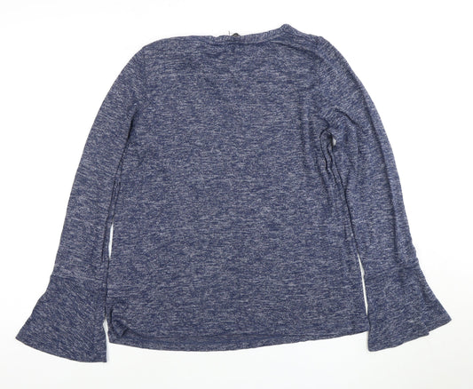 Dorothy Perkins Women’s Blue Flared Sleeve Top Size 14