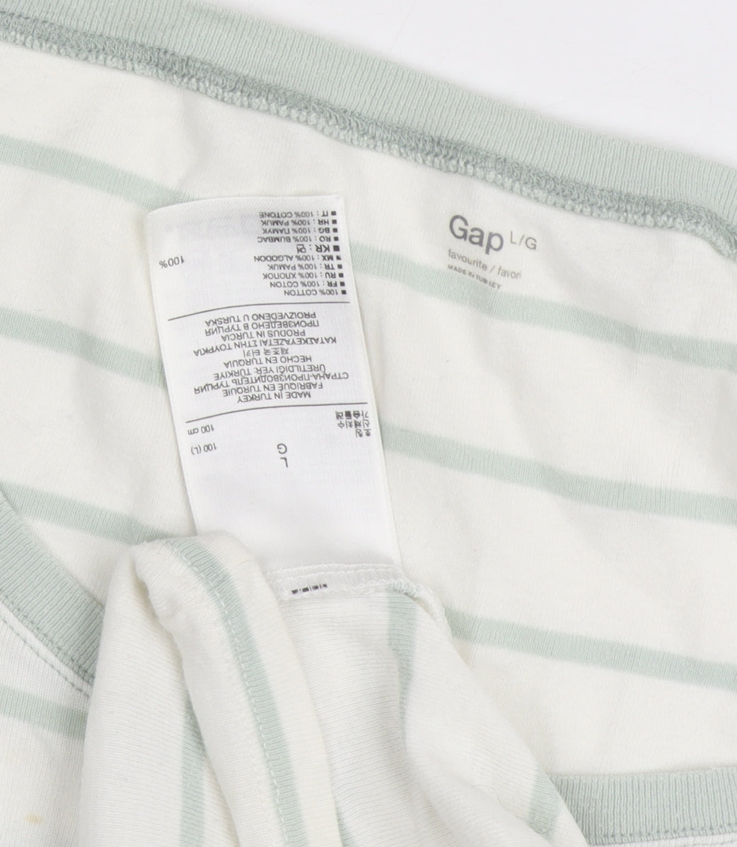 Womens UK Size L Gap White Basic T-Shirt