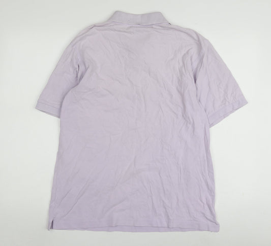 James & Nicholson Men's Purple Classic Polo L Short Sleeve