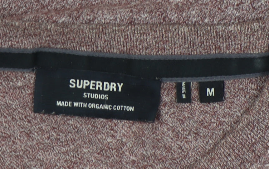 Mens UK Size M Superdry Brown T-Shirt